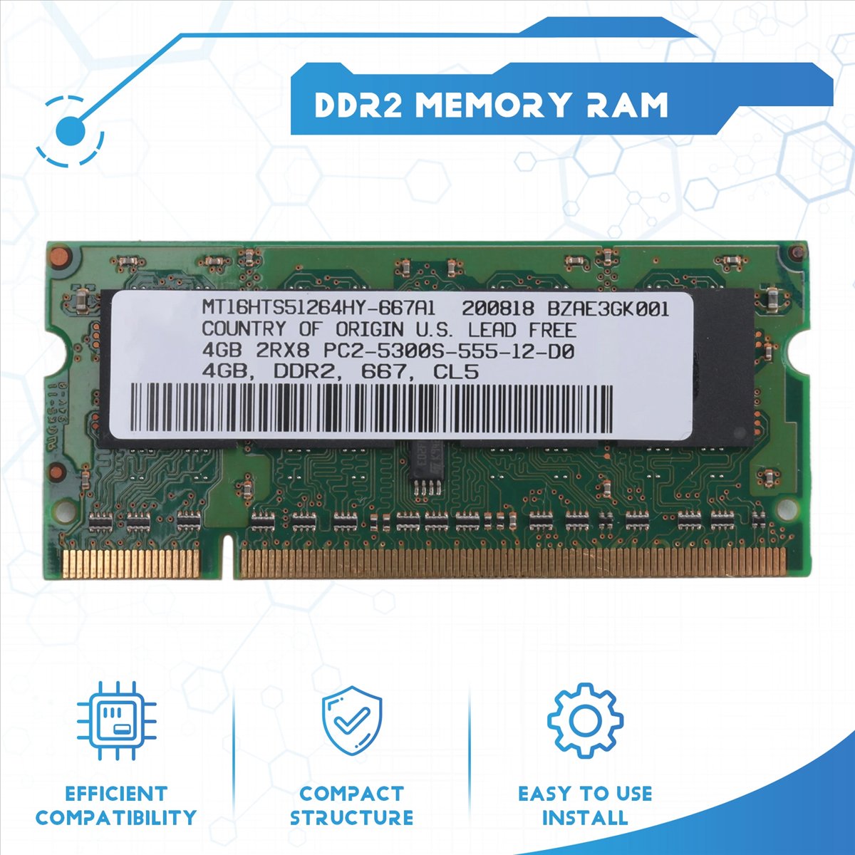 Ddr2 Ram - ABAN DDR2 4GB Memori Ram Laptop