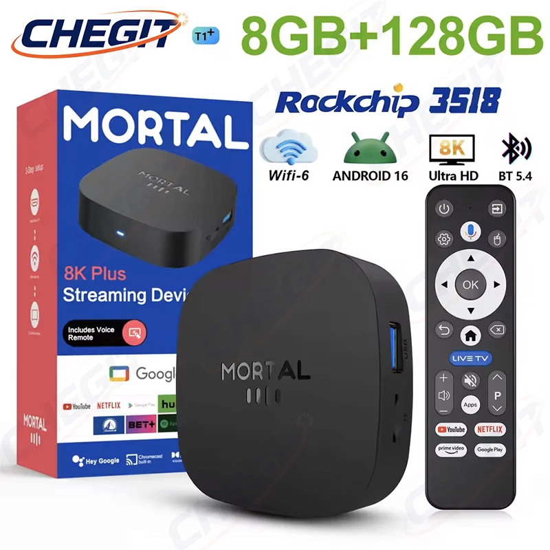 2026 New T1+ 8K HD TV Box Andr - Ddr3 8Gb ulasan dan harga
