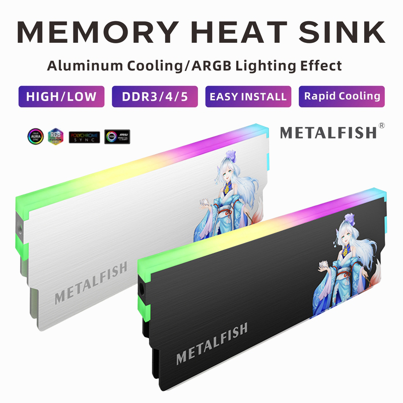 METALFISH DRAM Heatsink 5V-3PI - Ddr3 8Gb ulasan dan harga